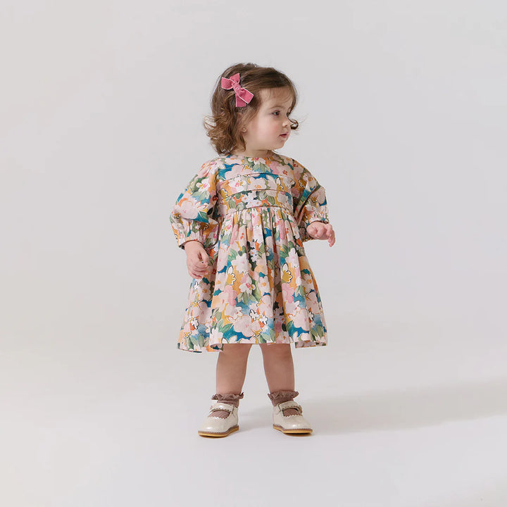 Evelyn Dress Set Watercolor Floral