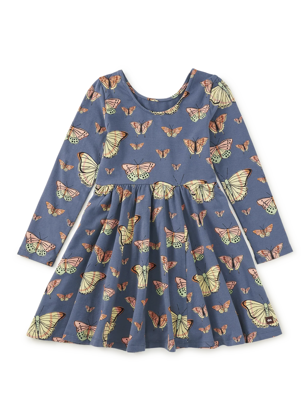 Printed Ballet Dress - Skyfield Butterflies