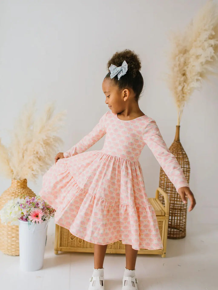 Gwendolyn Ruffle Dress in Petal Pop