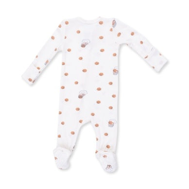 Mini Basketballs Two Way Zipper Footie