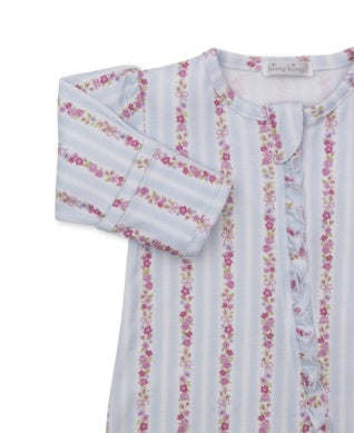 Rose Renaissance Footie with Zip Closure