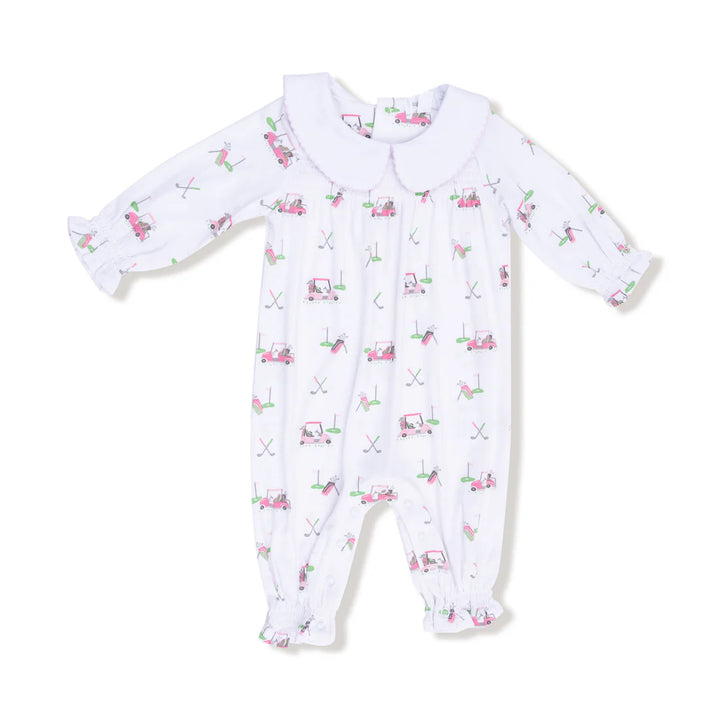 Baby Golf Carts Smocked Romper