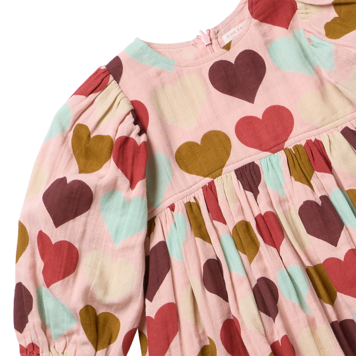 Bea Dress - Multi Harvest Hearts
