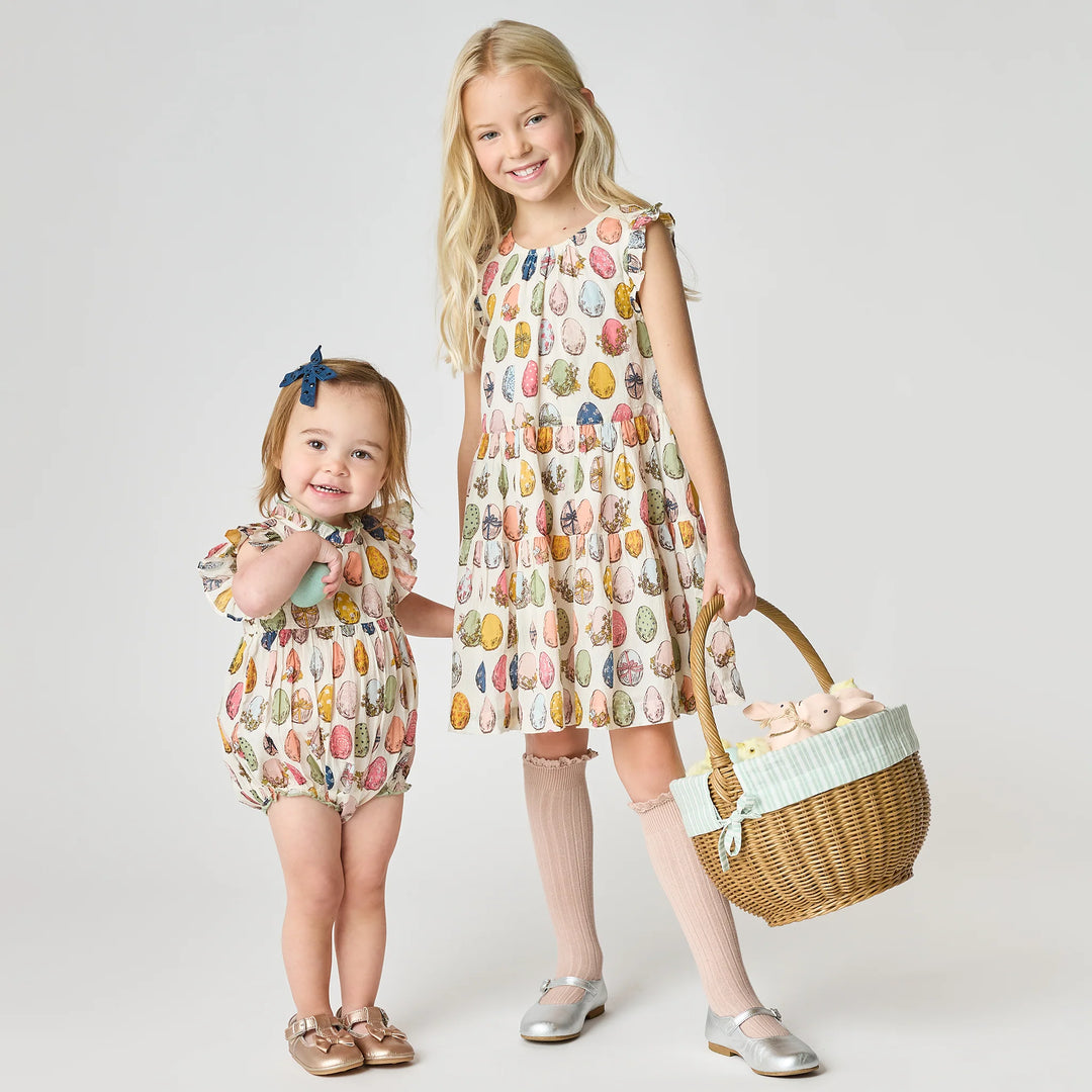 Eloise Ruffle Dress Multi Eggs