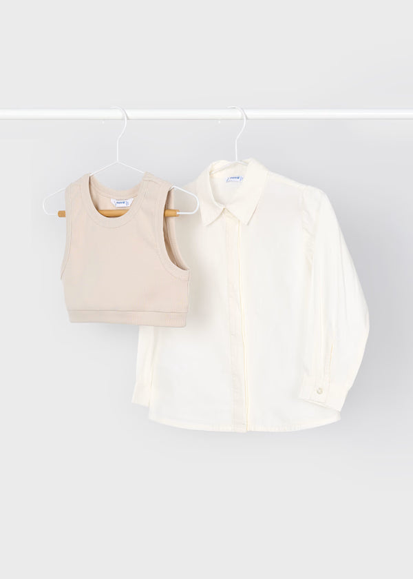 Blouse Vest Set