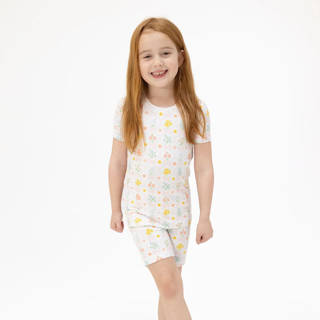 Spring Blooms Bow Trellis Loungewear Set