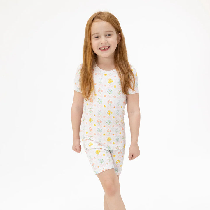 Spring Blooms Bow Trellis Loungewear Set