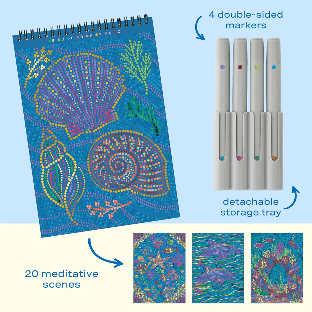 FlowArt® Dot-By-Letter, Into the Deep Metallic Ink