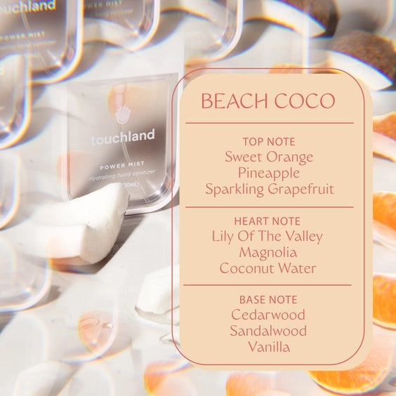 Power Mist Beach Coco Hand Sanitizer