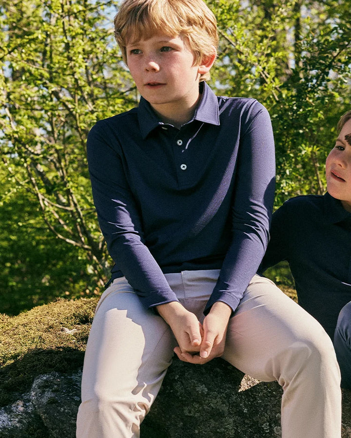 Performance Featherweight Long Sleeve Jr Polo Swing