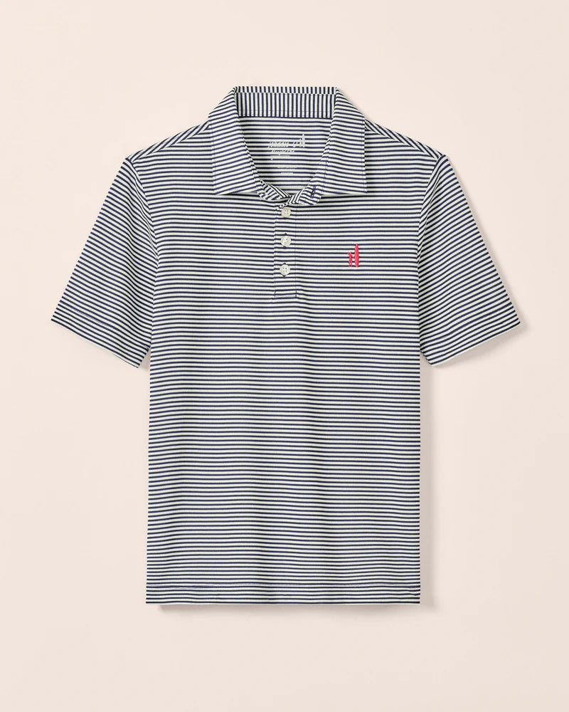 Performance Mesh Jr. Polo - Dru Stripe