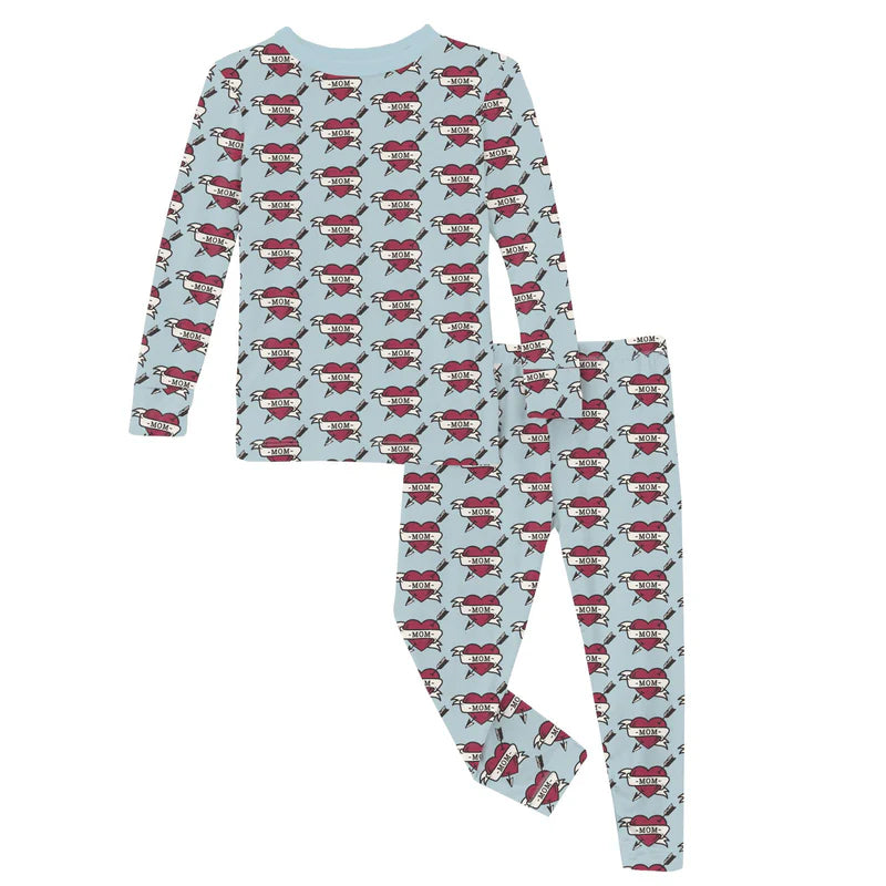 Mom Tattoo Bamboo Pajama Set