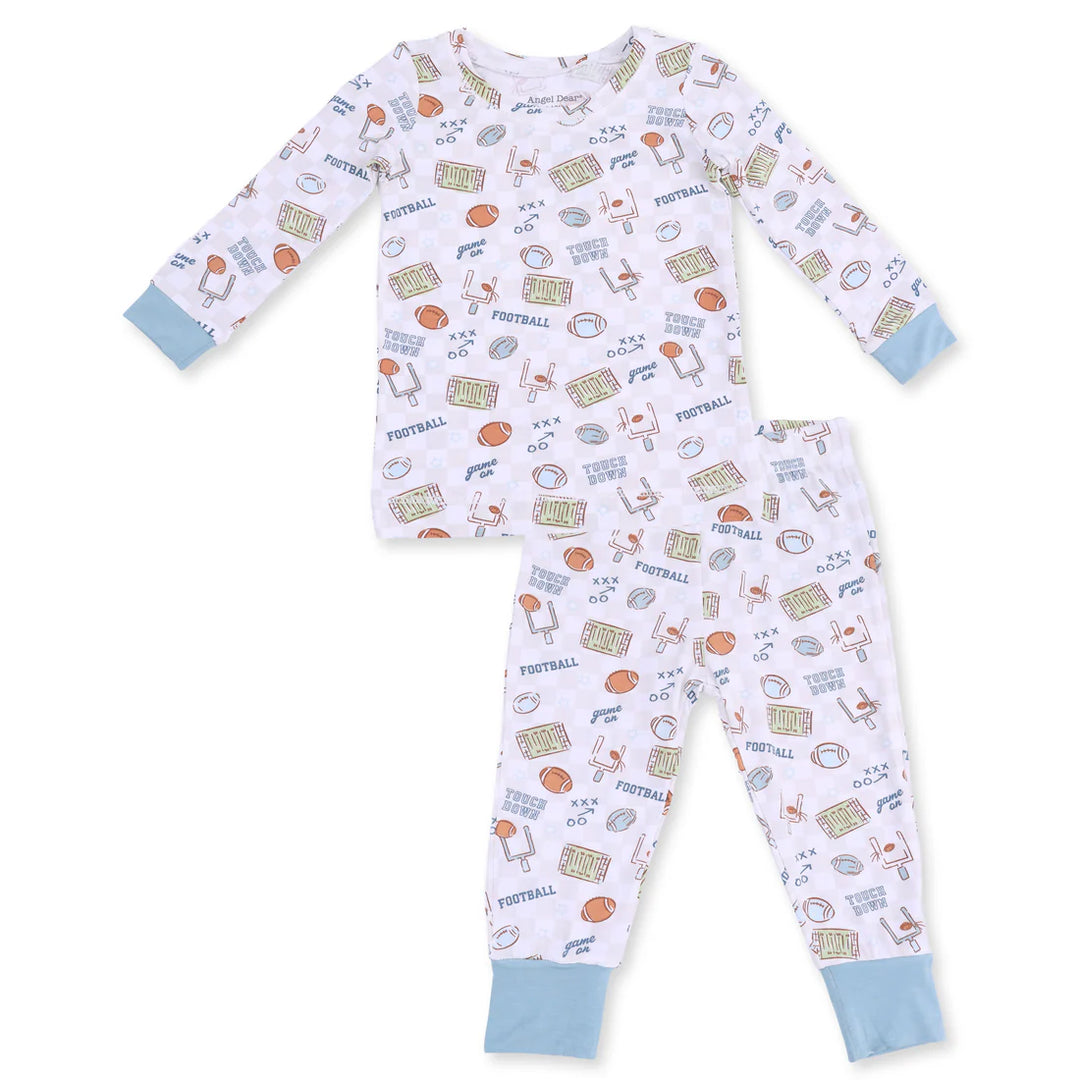 Football Check Long Sleeve Loungewear Set