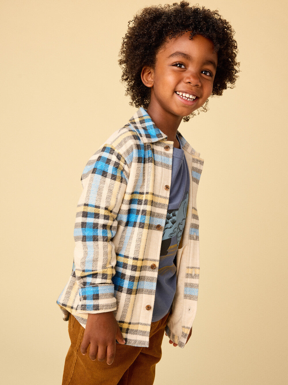 French Terry Plaid Shacket