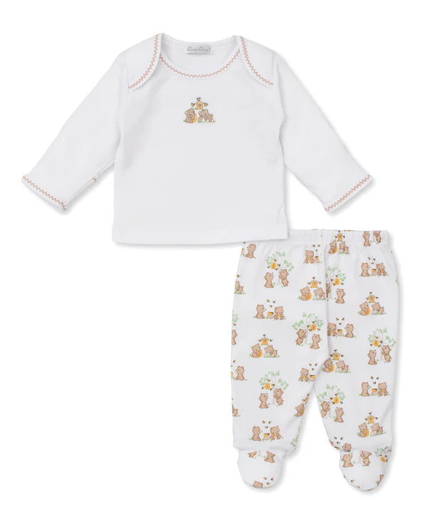 Honey Bear Cubs Footed Pant Set