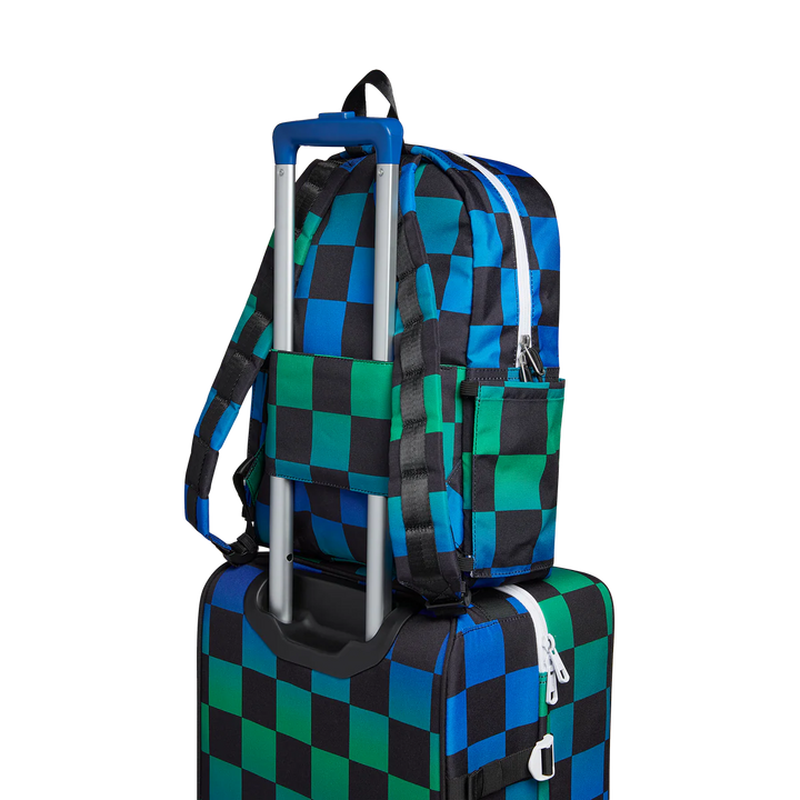 Kane Backpack – Blue Checkerboard