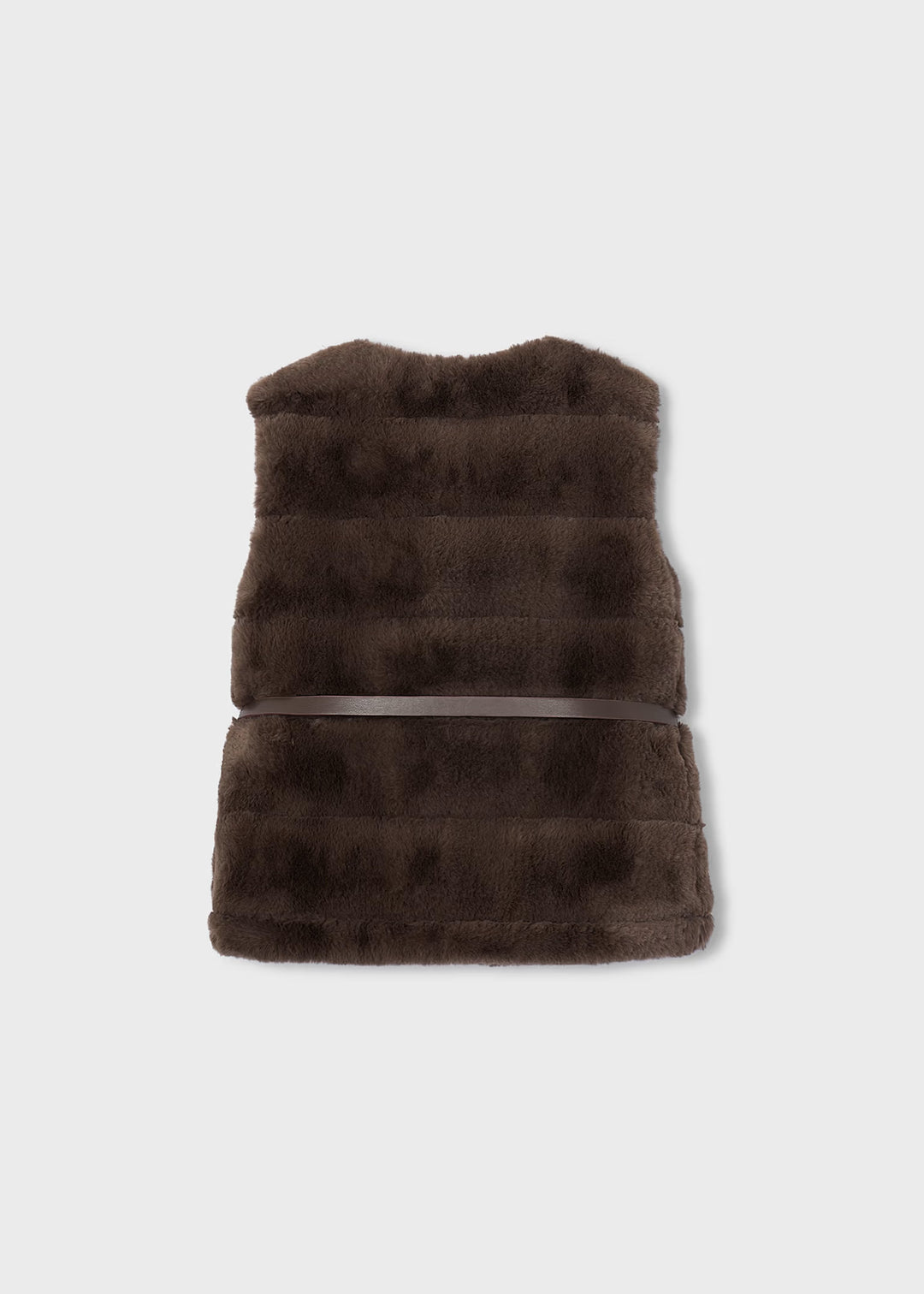 Faux Fur Belted Vest