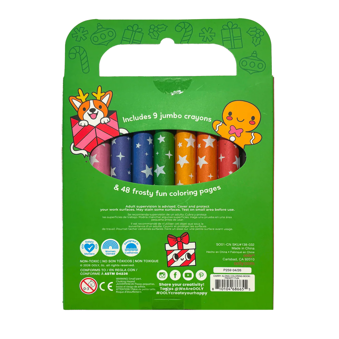 Carry-Along Coloring Book Set Frosty Fun