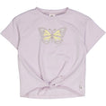 Load image into Gallery viewer, Crocus knot top with a butterfly
