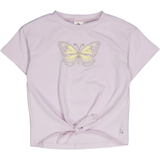Crocus knot top with a butterfly