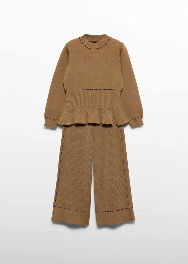 Knit Flared Pant set