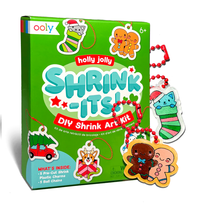 Mini Shrink-Its : D.I.Y. Shrink Art Kit Holly Jolly