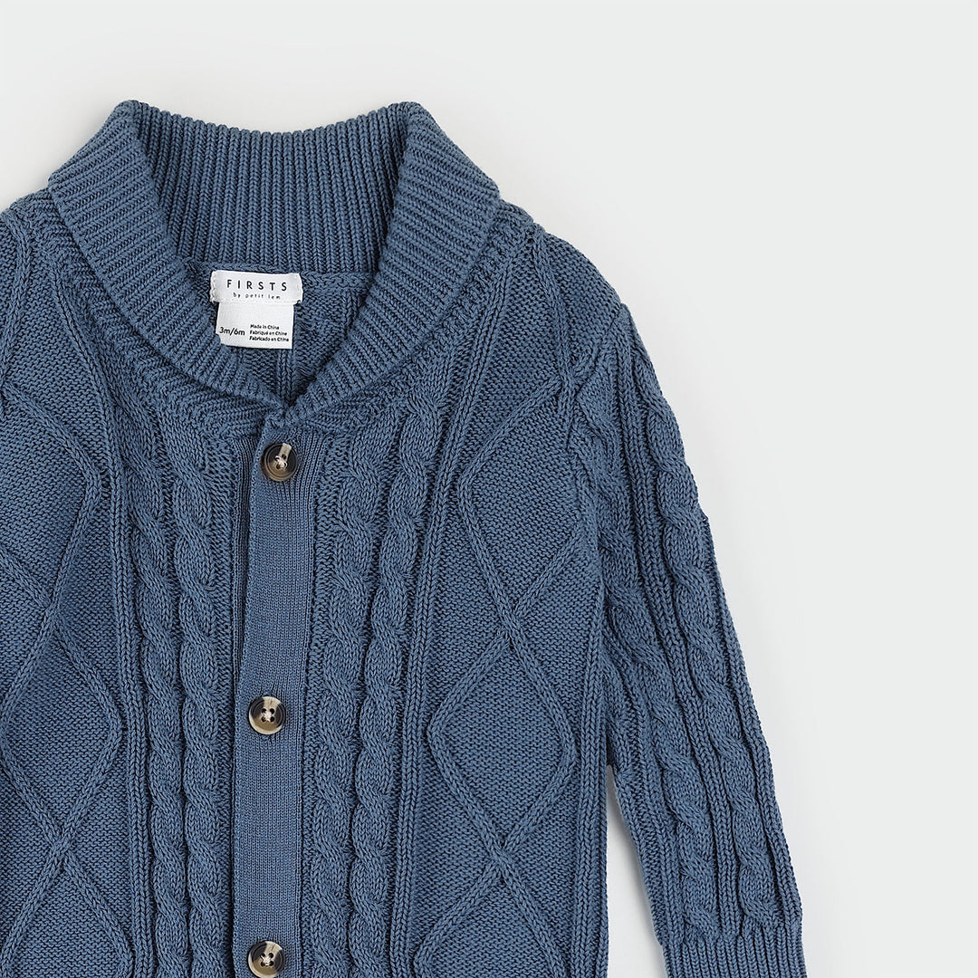 Indigo Sweater Knit Playsuit