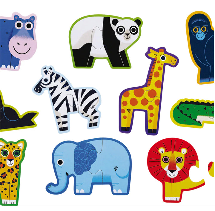 Let's Begin Box Puzzle 2/pc Jungle