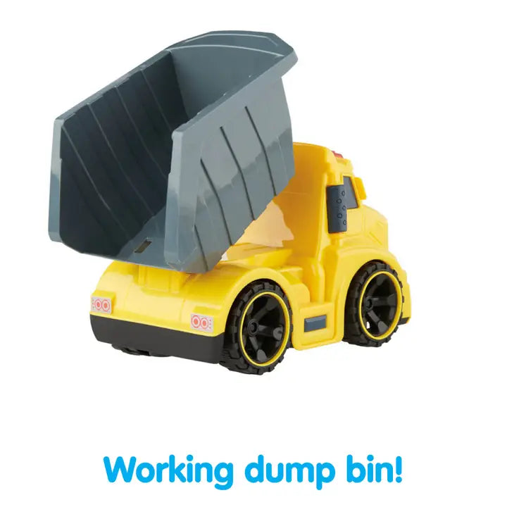 Lights N' Sounds Dump Truck, Friction Powered, Preschool Toy