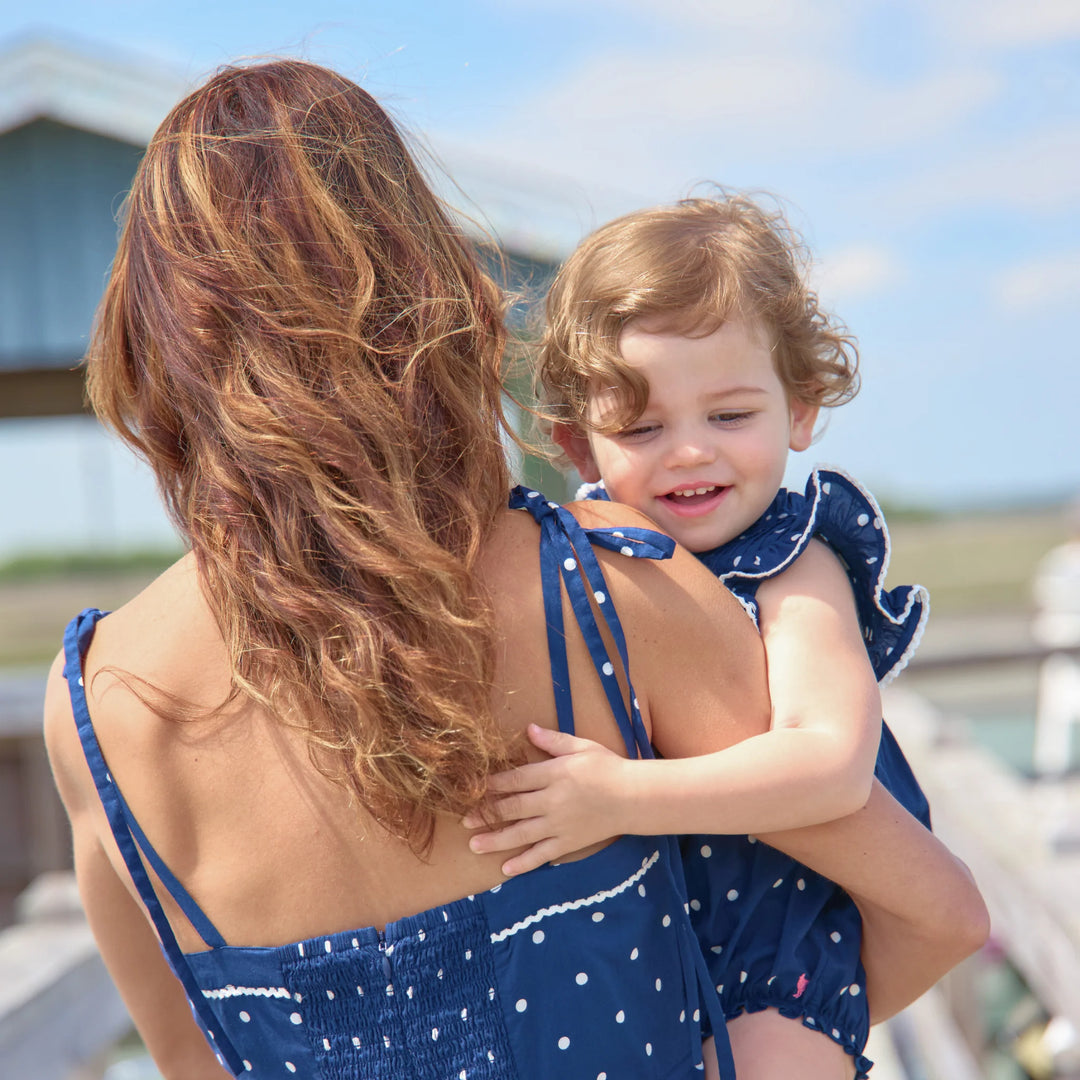 Baby Girls Jaipur Bubble Navy Dot