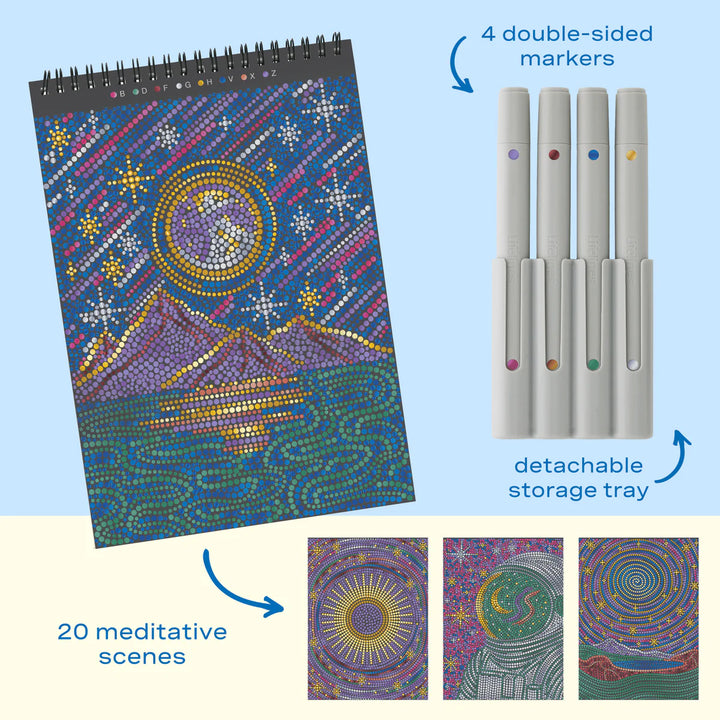 FlowArt®  Dot-By-Letter, Into the Galaxy  Metallic Ink