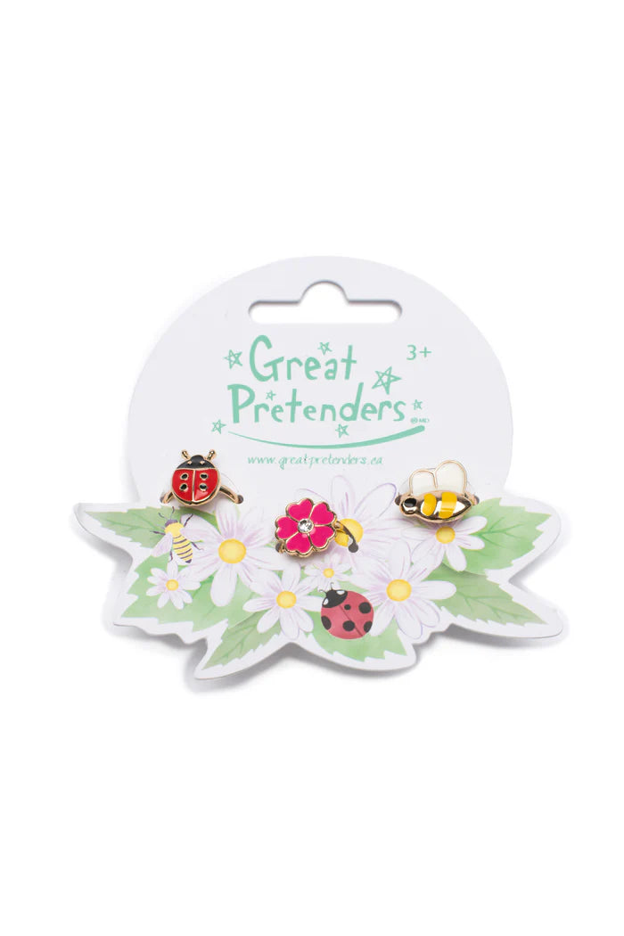 Ladybug Garden Ring Set