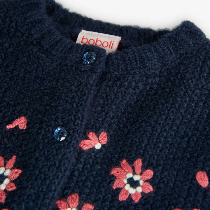 Floral Cardigan Sweater