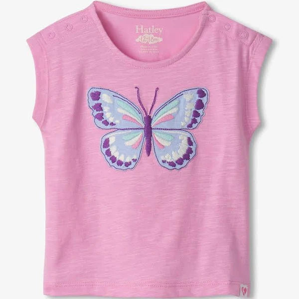 Painted Butterfly Snap Up Tee