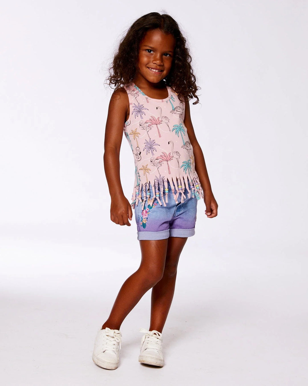 Flamingo Fringe Tank