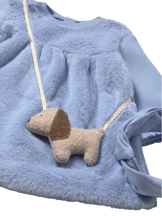 Puppy Purse Dress with headband