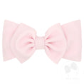 Load image into Gallery viewer, Soft Solid Rippled-Textured Large Baby Girls Bowtie on Matching Wide Band
