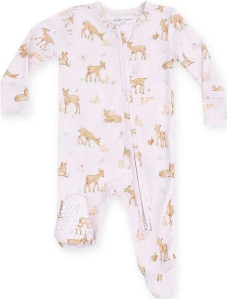 Little Fawn 2way Ruffle Zipper Footie