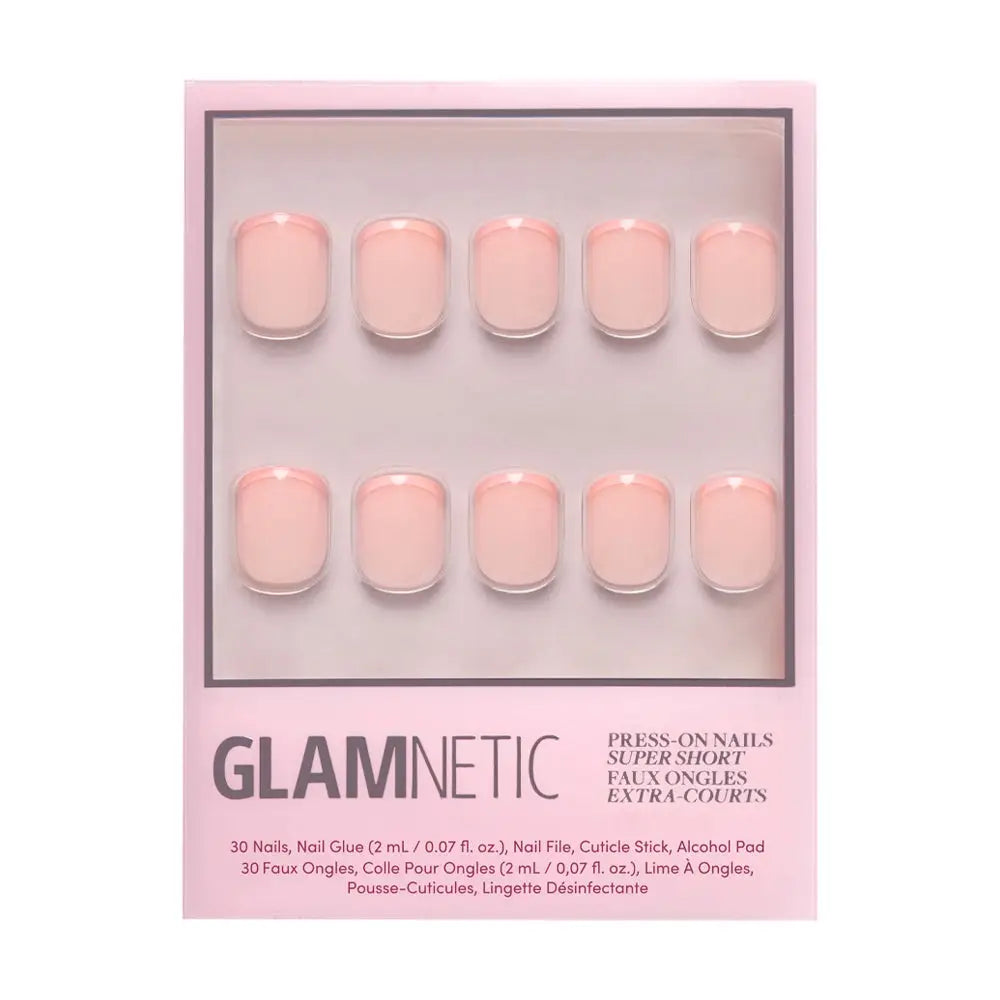 French Peach Press On Nails