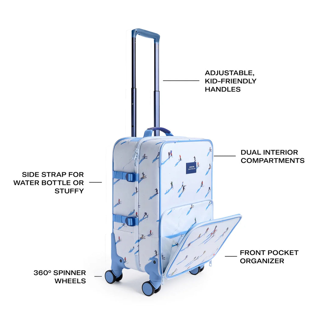 Gray Malin Logan Carry On Suitcase Deer Valley Skiers