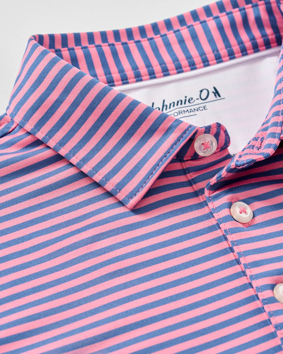 Performance Jersey Jr Polo Cruz Stripe Palm Lake