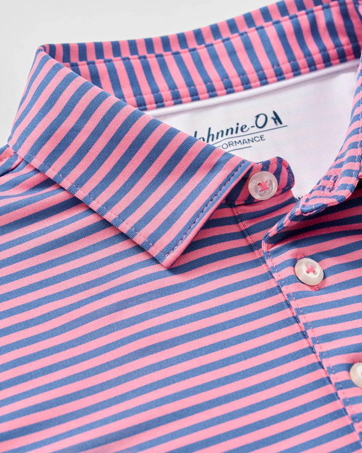 Performance Jersey Jr Polo Cruz Stripe Palm Lake