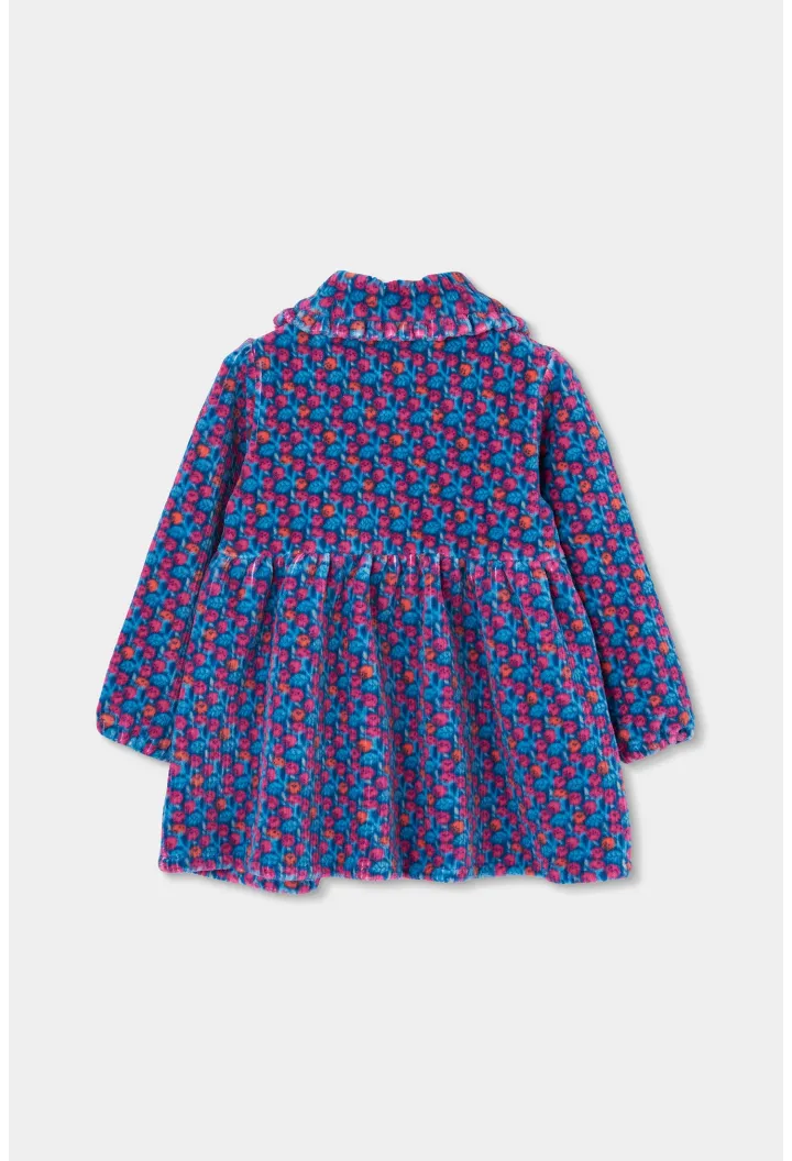 Ribbed Floral Dress