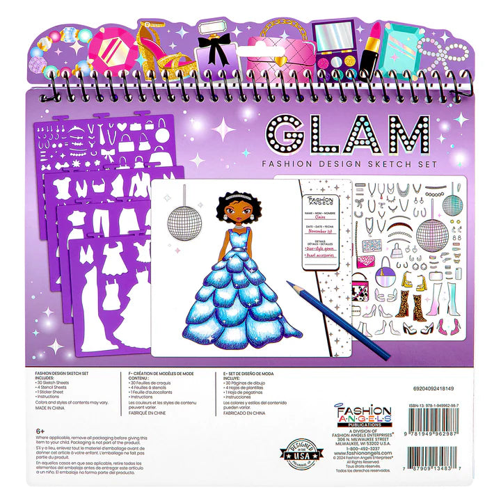 Glam Fashion Design Sketch Portfolio