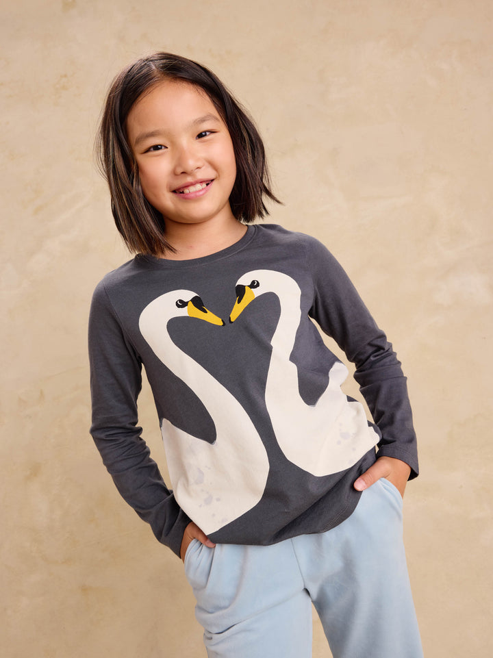 Royal Swans Graphic Tee