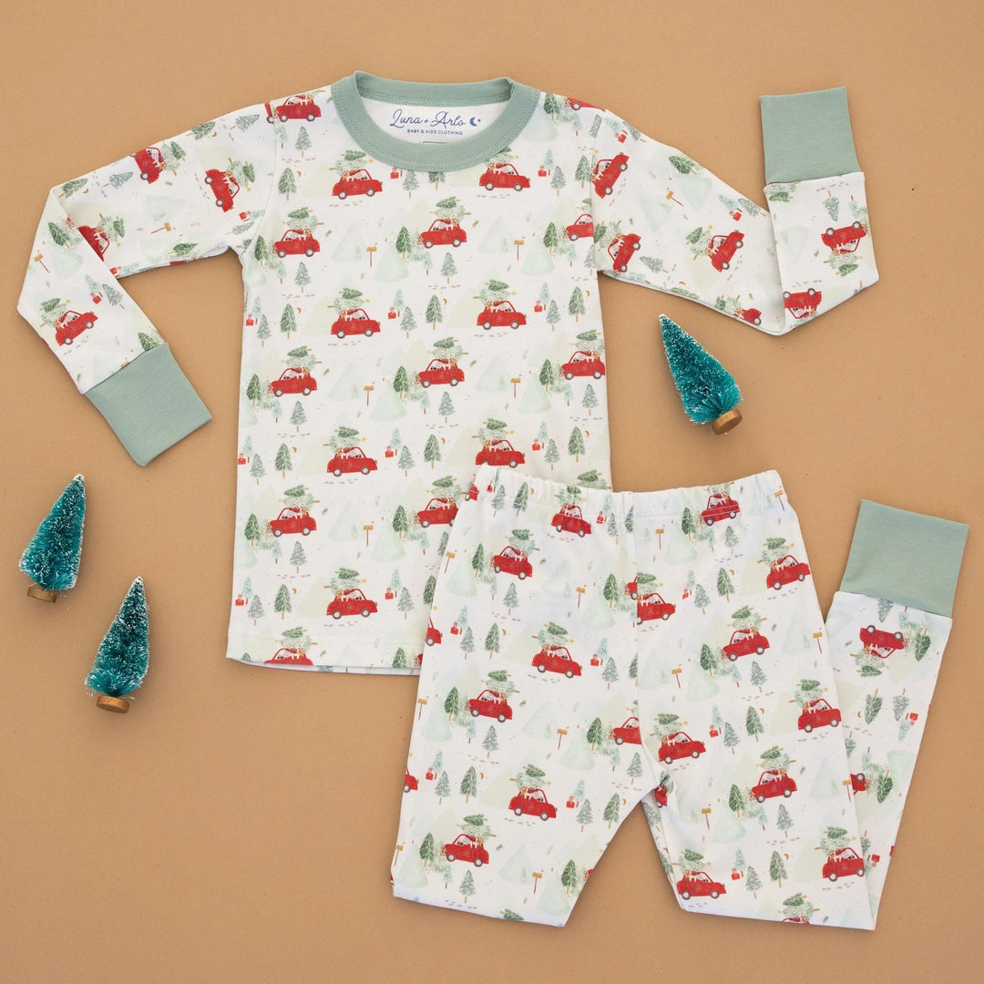 Evergreen Express Long Pajamas