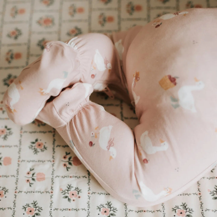 Dress-Up Duck Print on Primrose LunaKnit Sleeper
