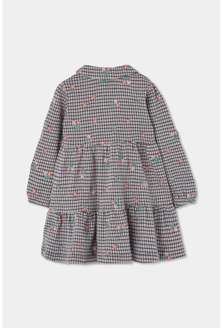 Floral Check Dress