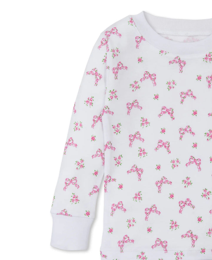 Blossoming Bows Pajama Set Snug Fit