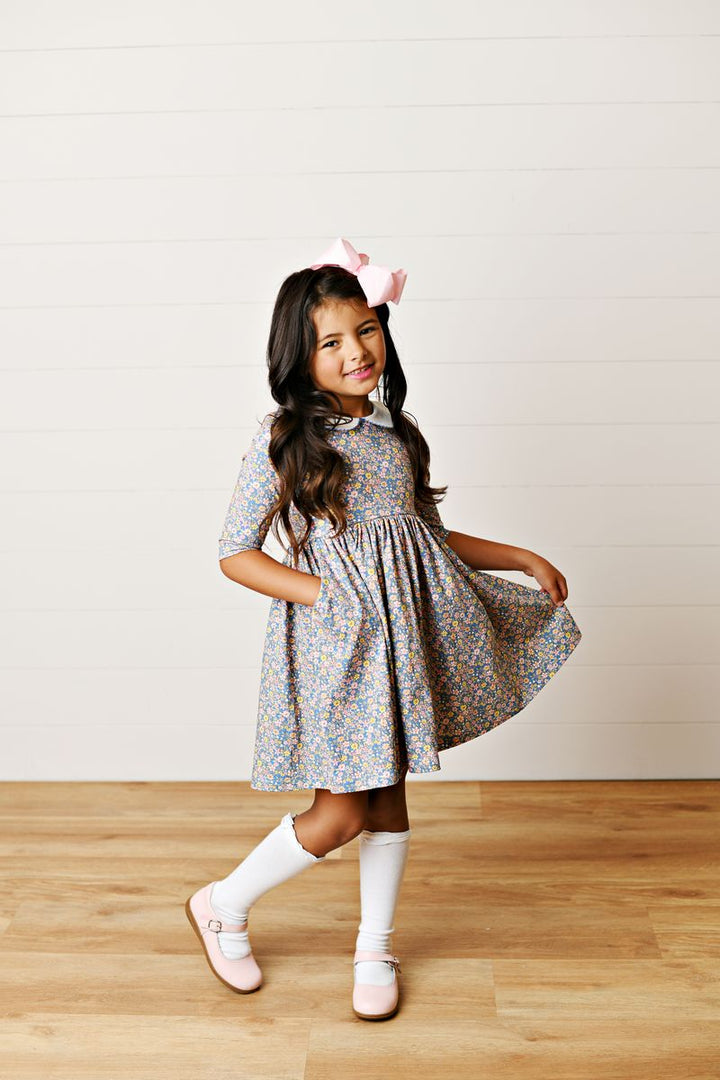 Fall Floral Proper Dress